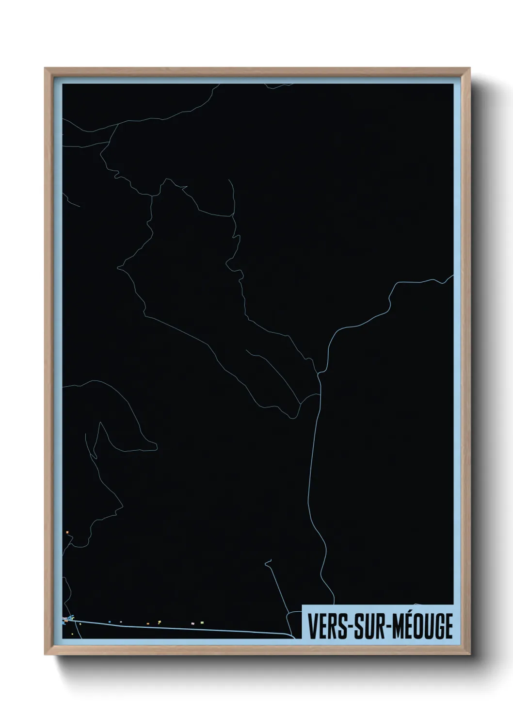 Une affiche de carte sur Vers-sur-Méouge