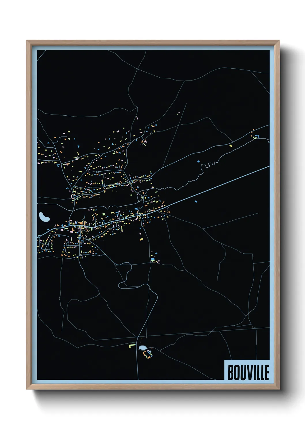 Une affiche de carte sur Bouville