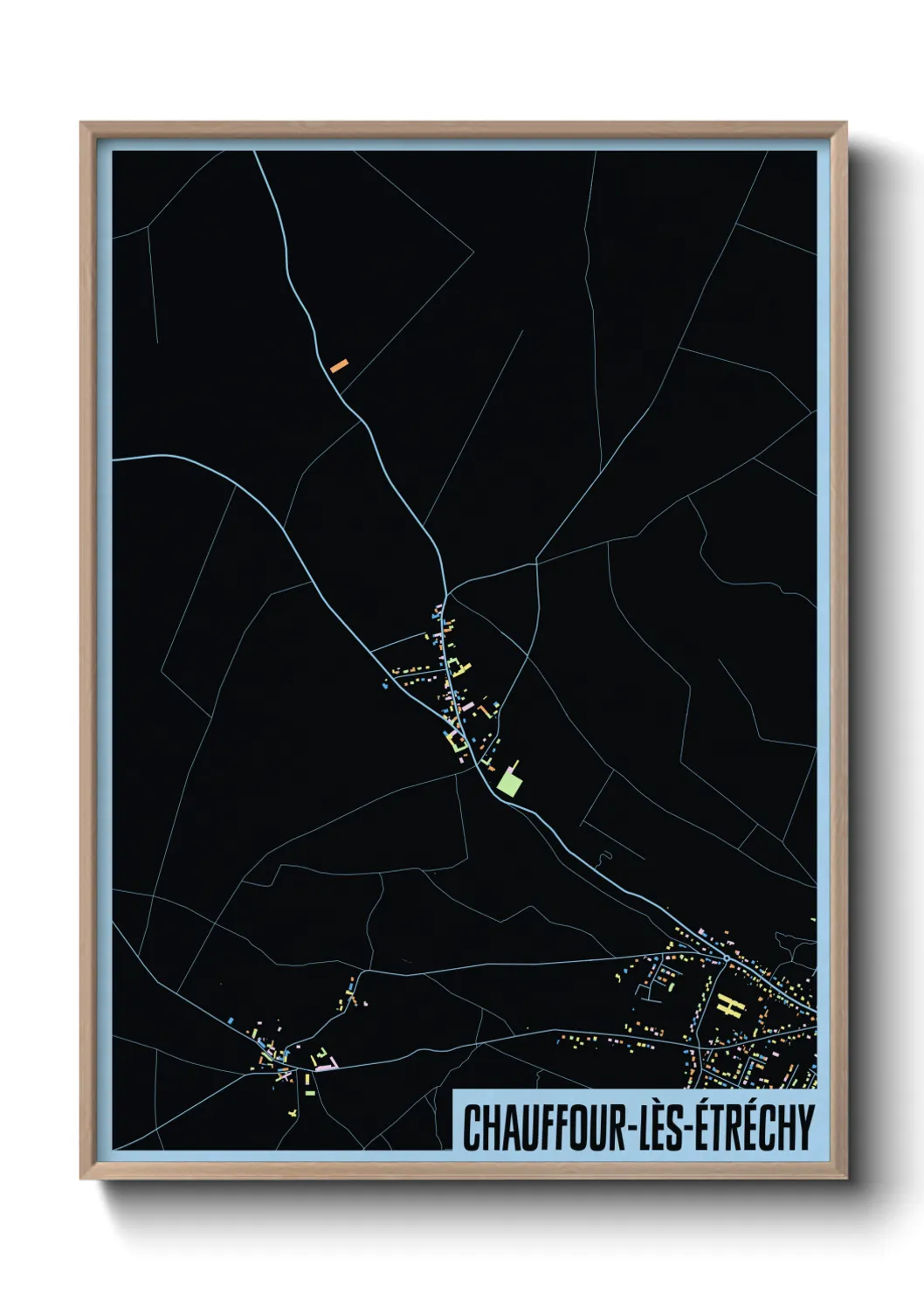 Un poster carteChauffour-lès-Étréchy