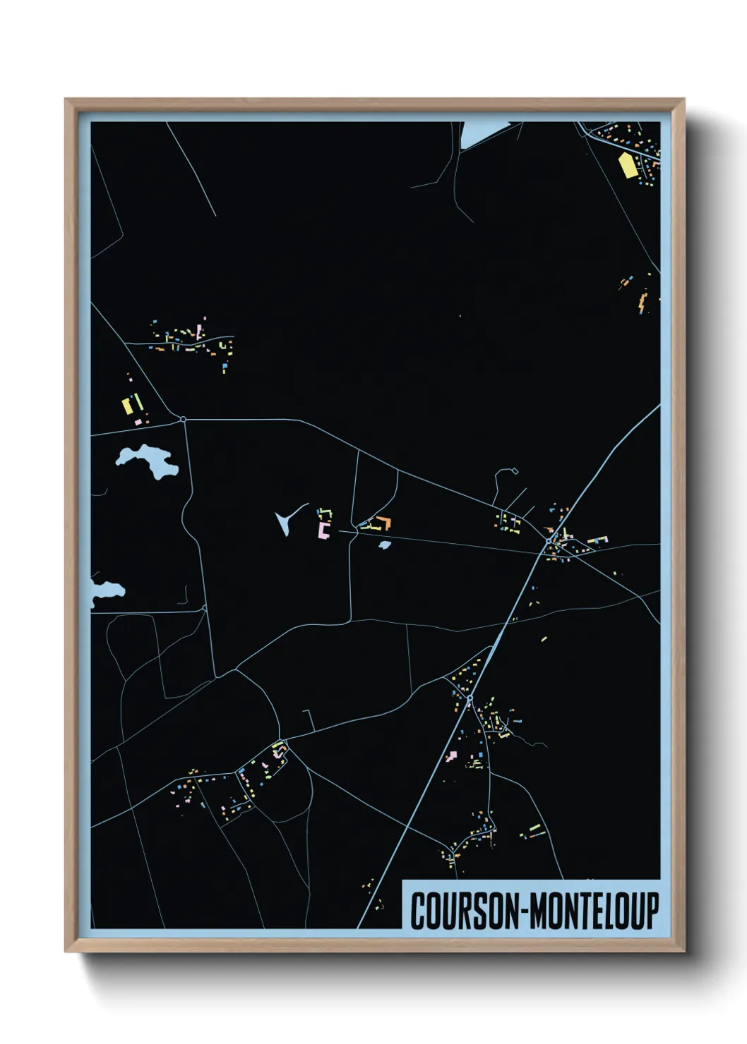 Un poster carteCourson-Monteloup