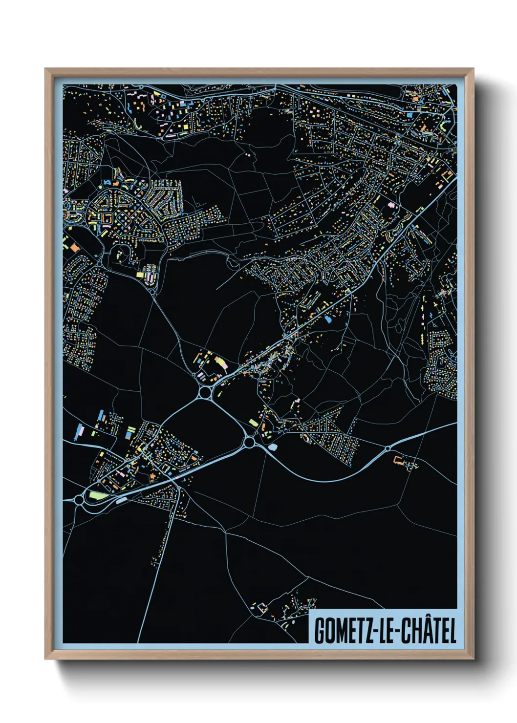 Une affiche de carte sur Gometz-le-Châtel