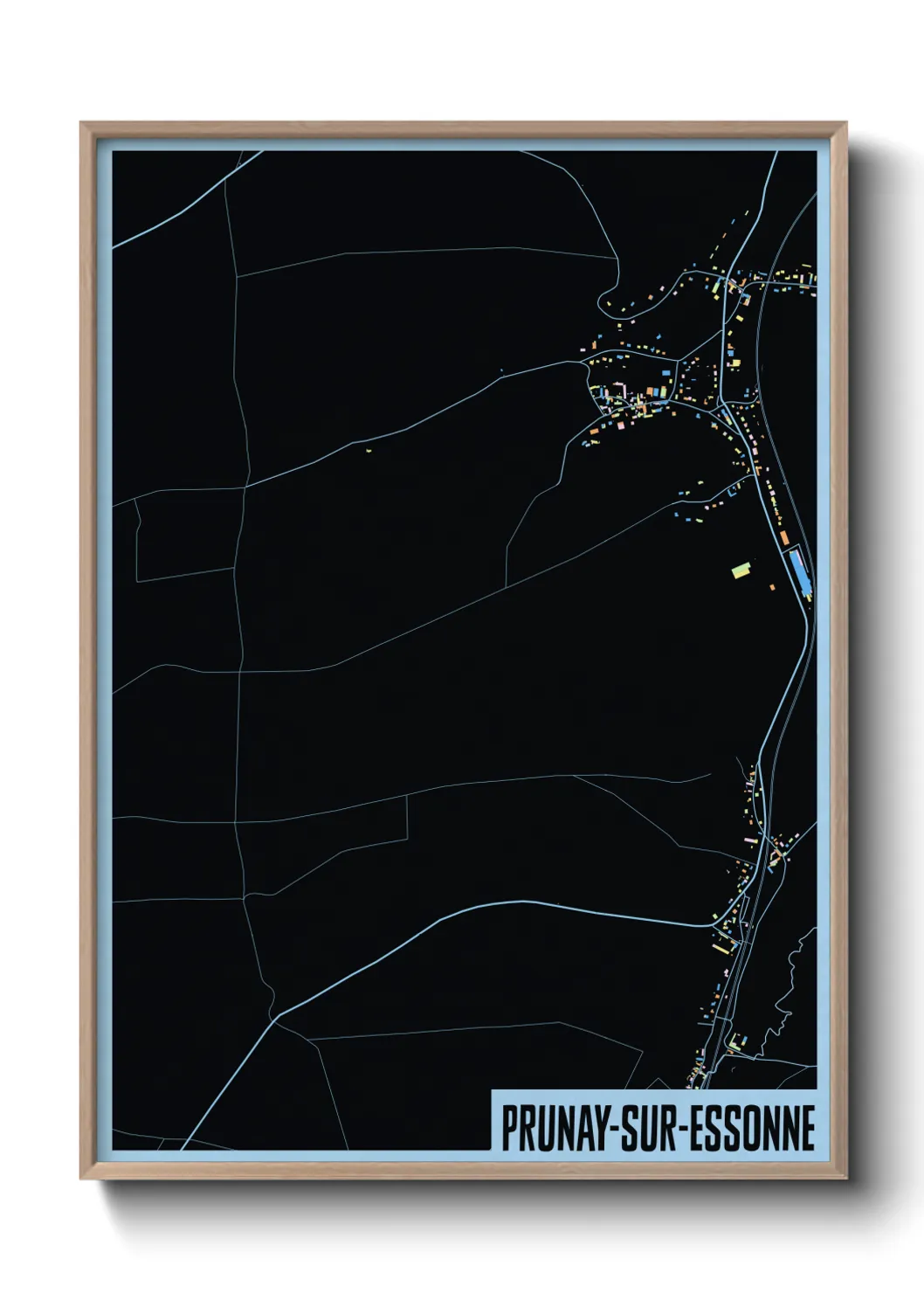 Une affiche de carte sur Prunay-sur-Essonne