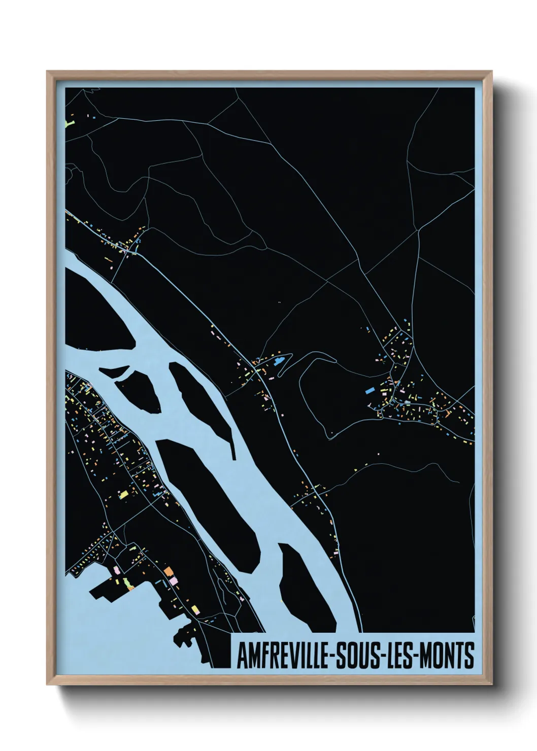 Une affiche de carte sur Amfreville-sous-les-Monts