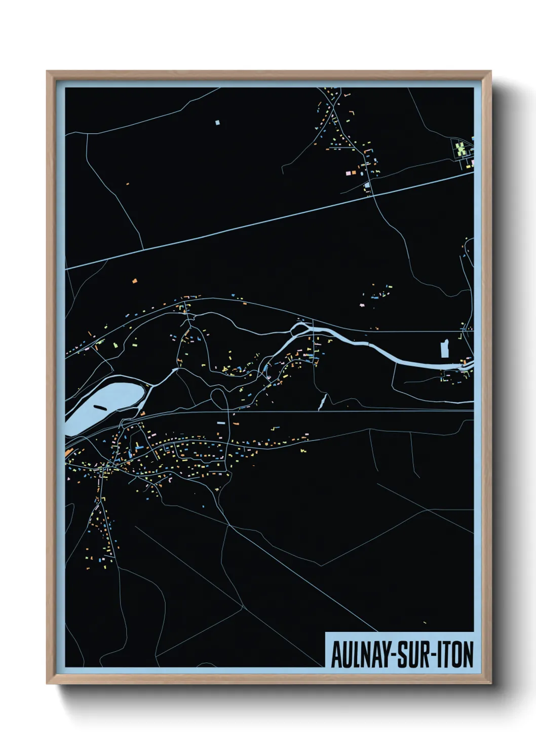 Un poster carteAulnay-sur-Iton