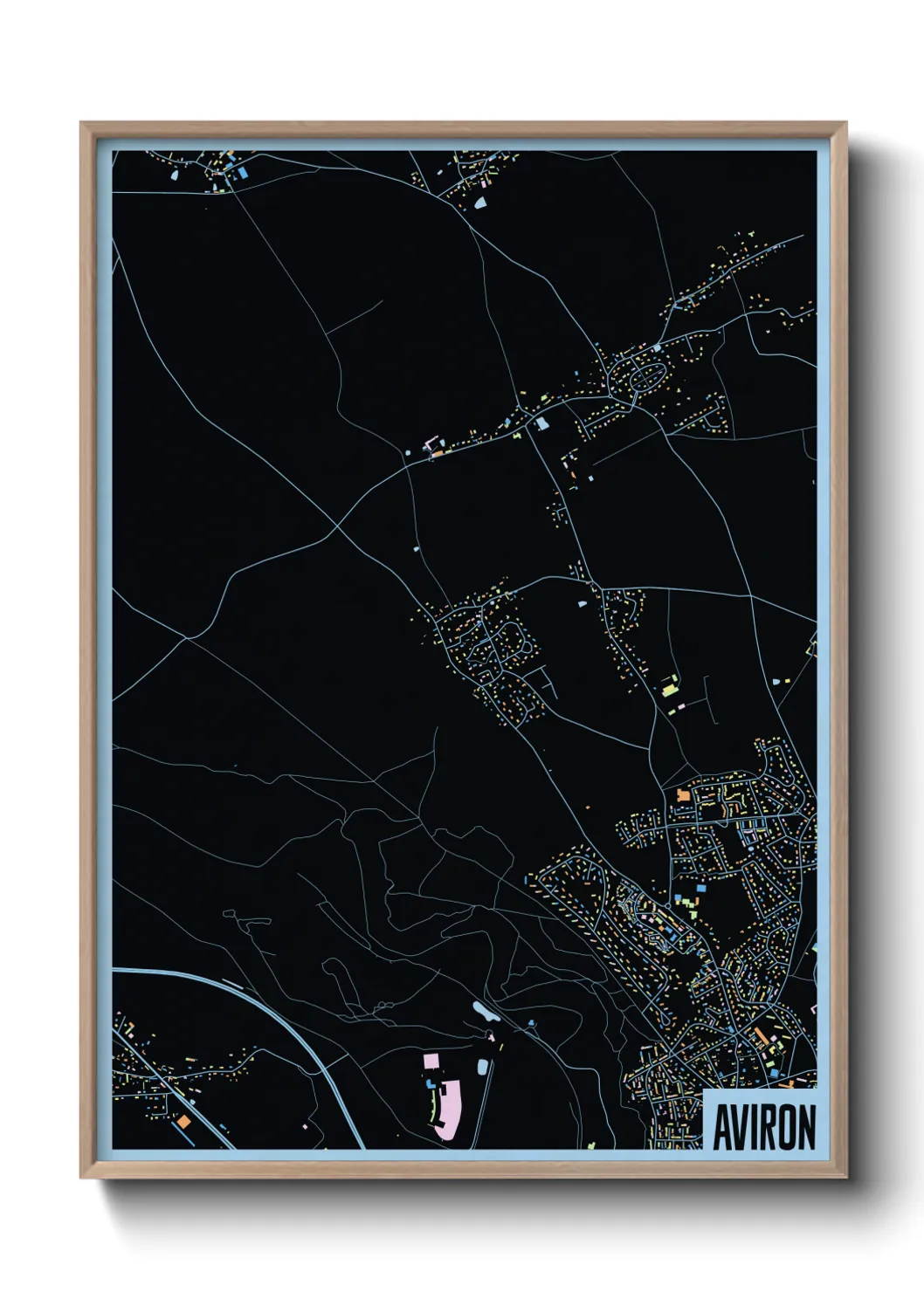 Une affiche de carte sur Aviron