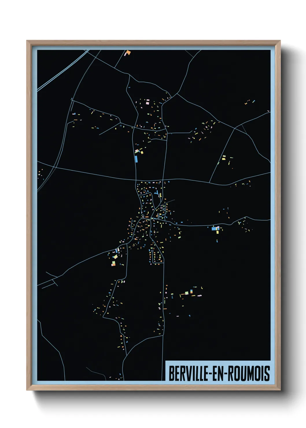 Un poster carteBerville-en-Roumois