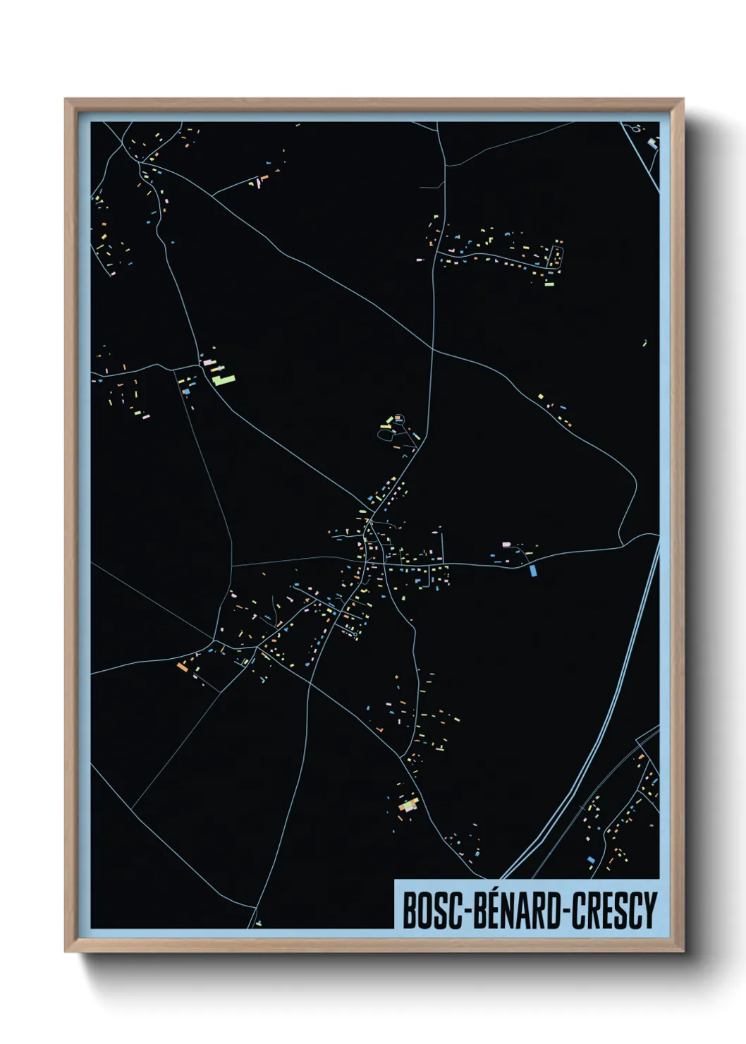 Un poster carteBosc-Bénard-Crescy