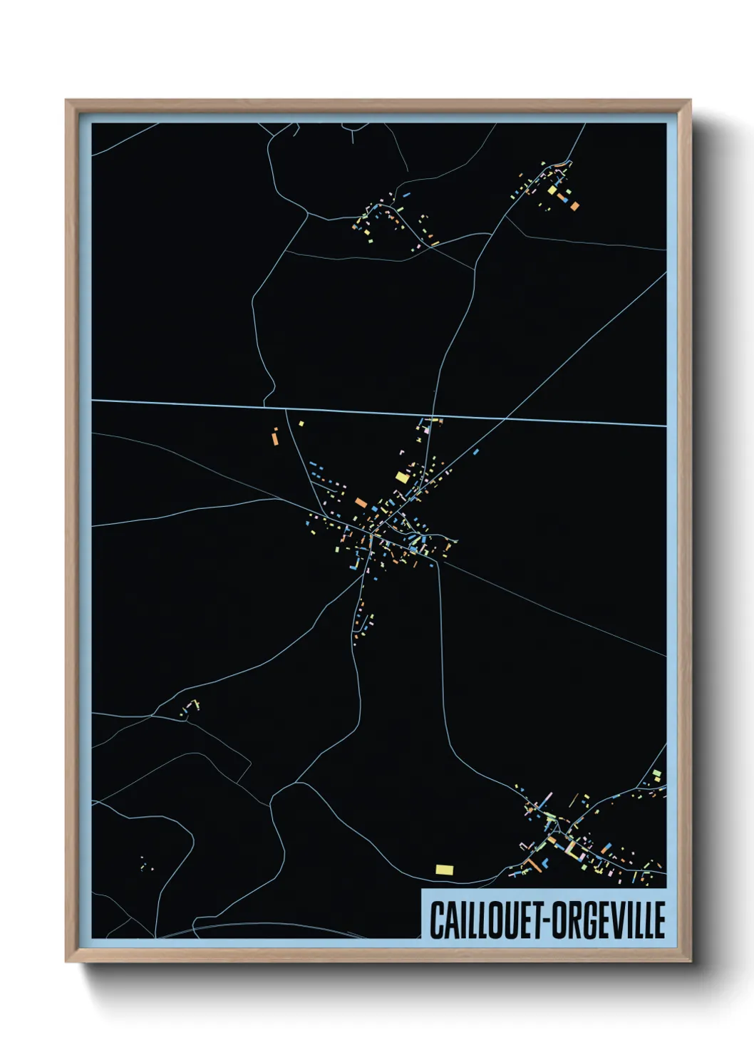 Un poster carteCaillouet-Orgeville
