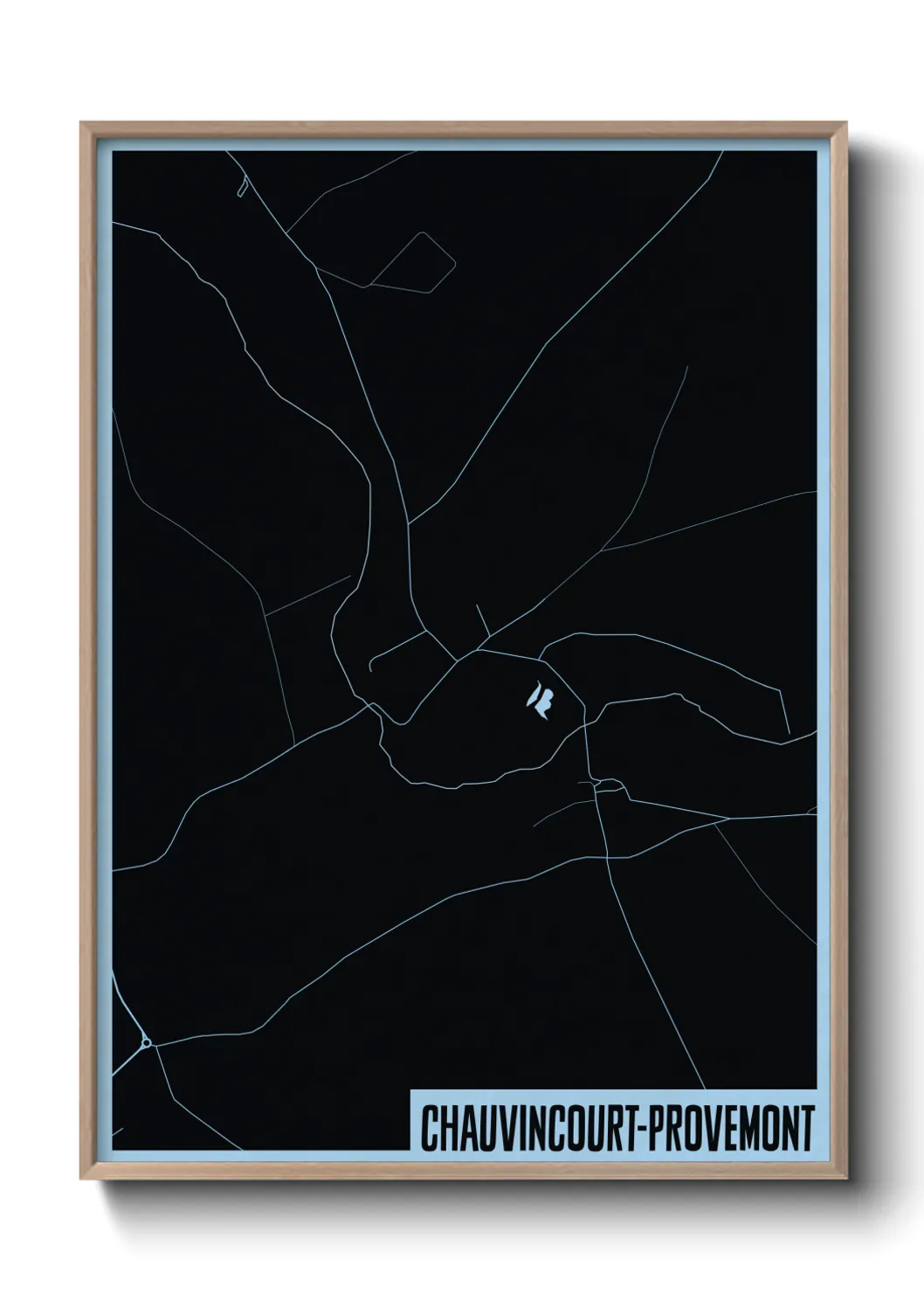 Un poster carteChauvincourt-Provemont