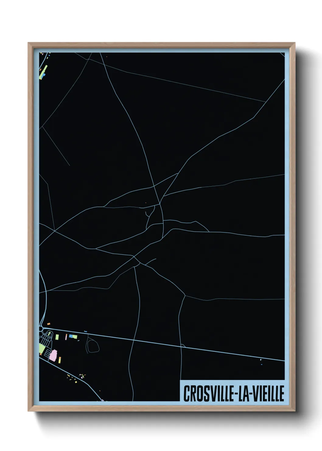 Un poster carteCrosville-la-Vieille