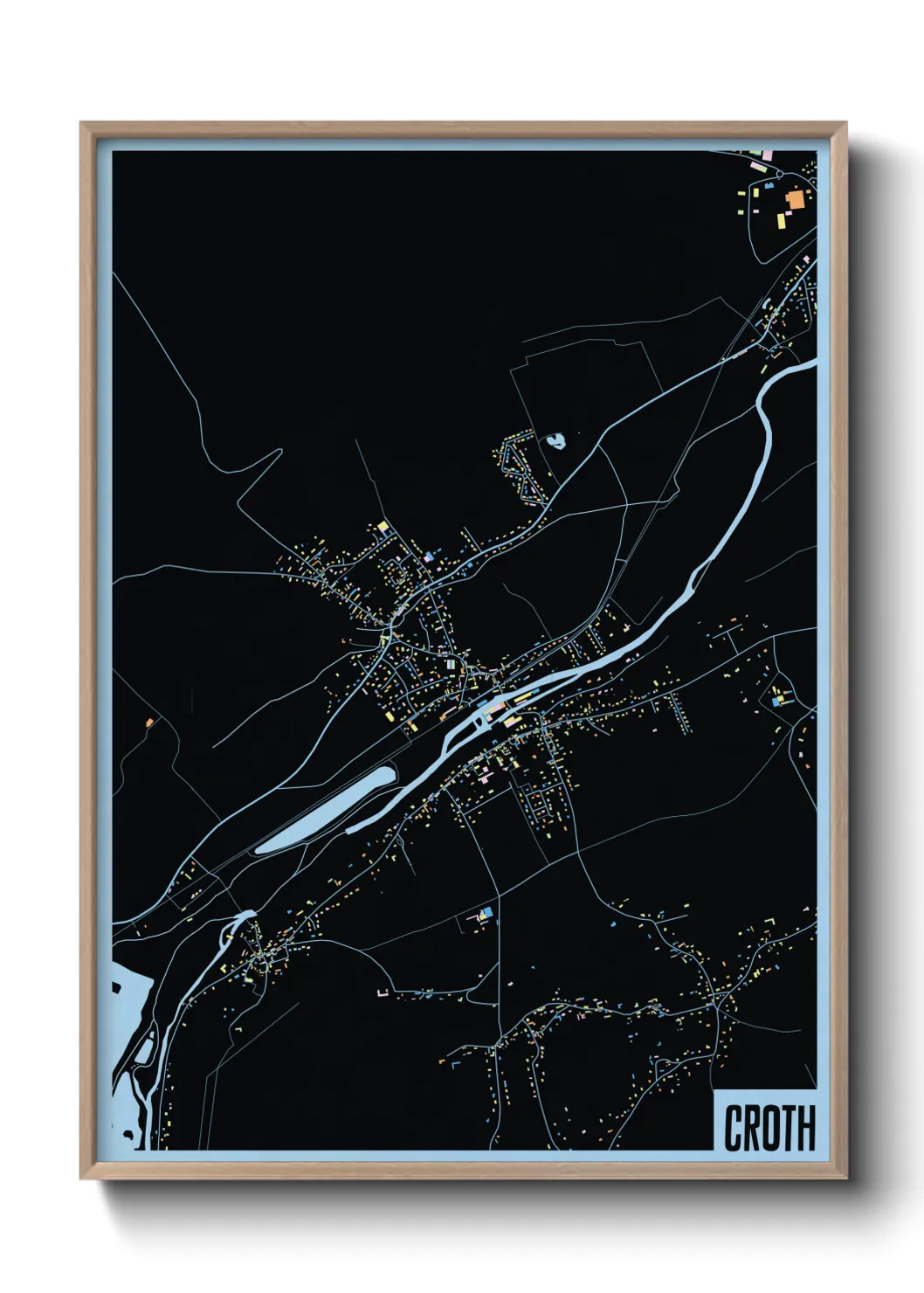 Une affiche de carte sur Croth