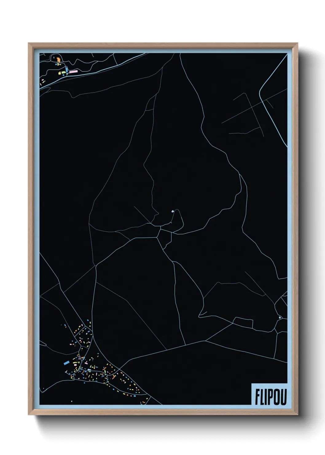 Une affiche de carte sur Flipou