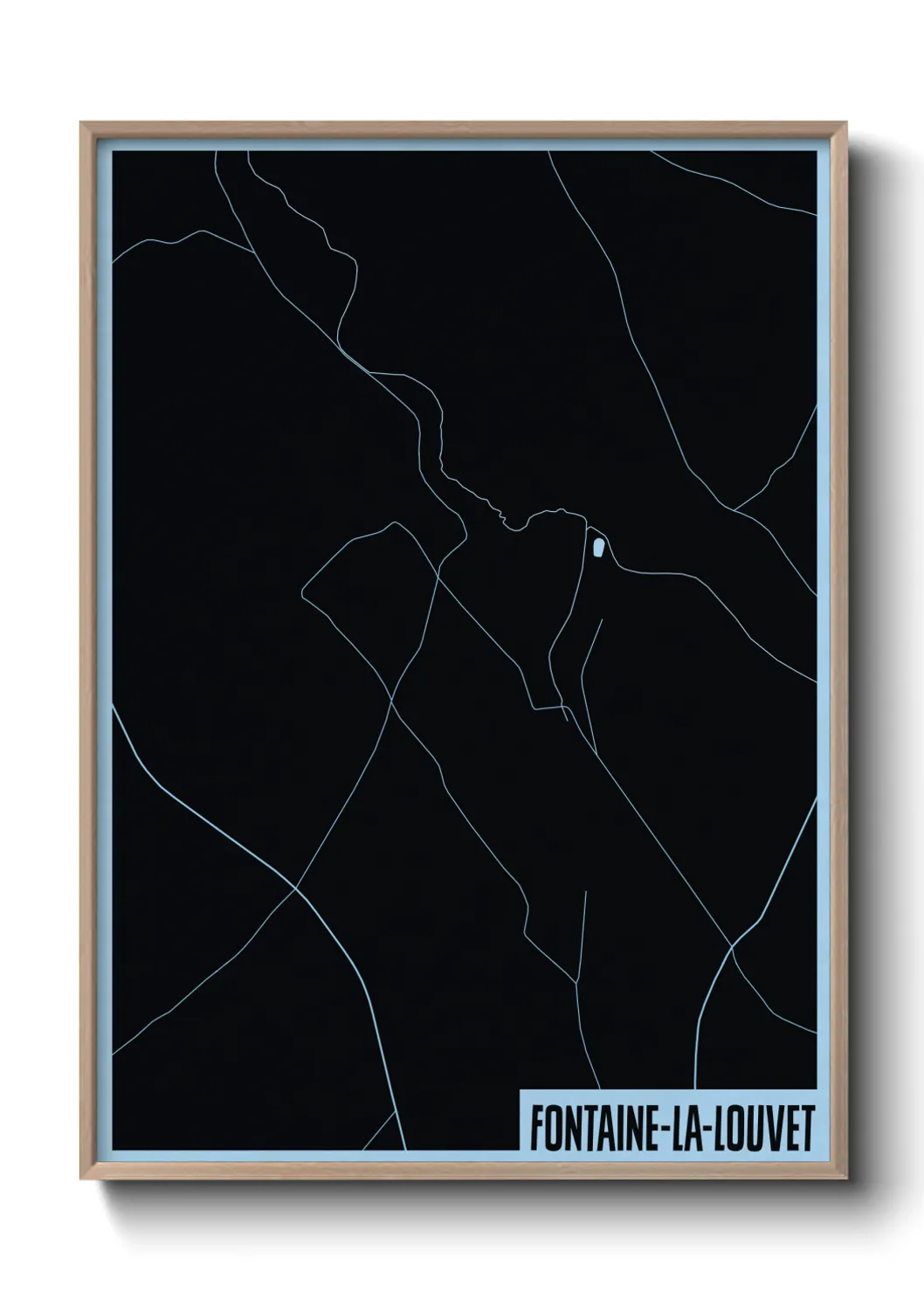 Un poster carteFontaine-la-Louvet