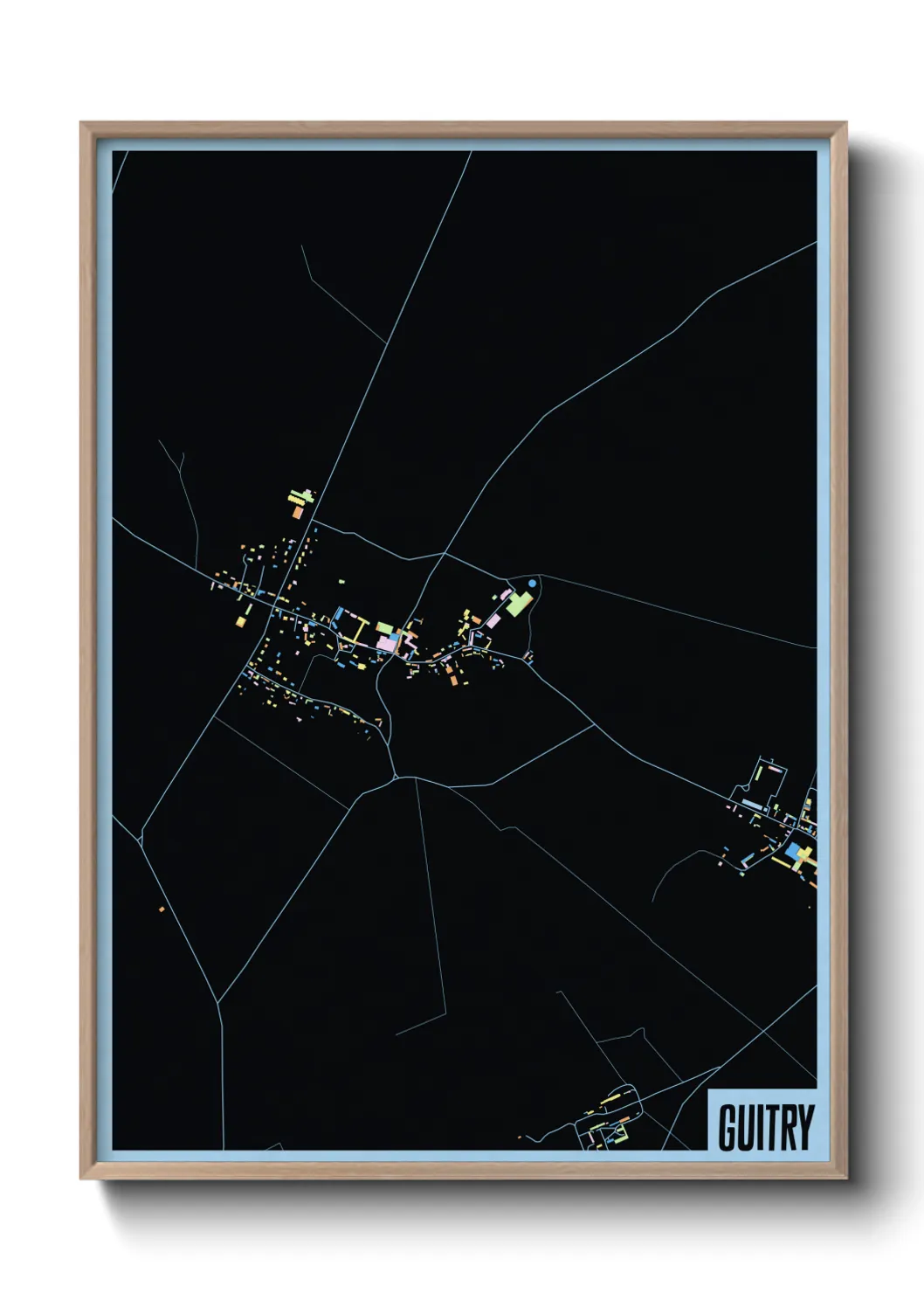 Une affiche de carte sur Guitry