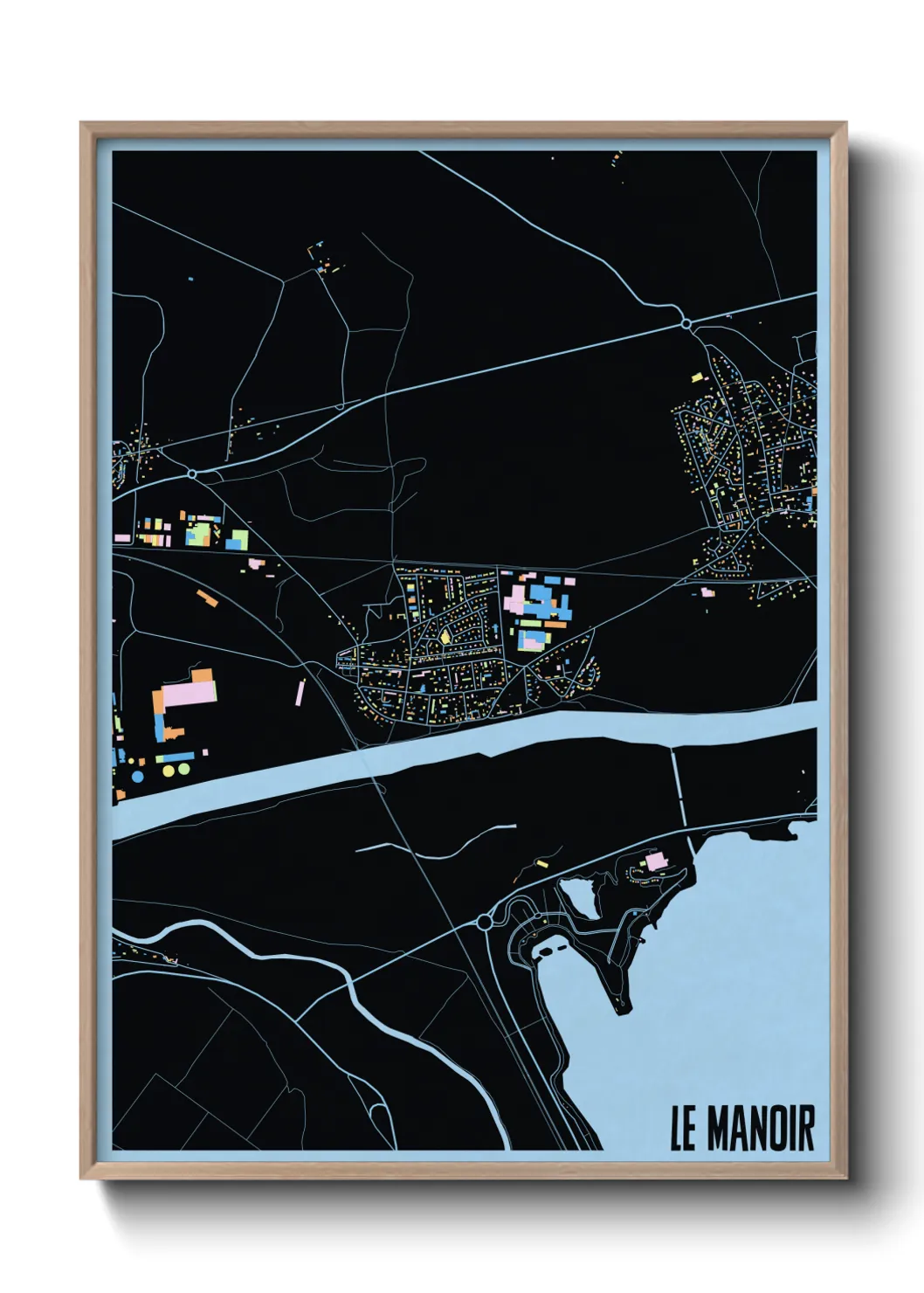 Une affiche de carte sur Le Manoir