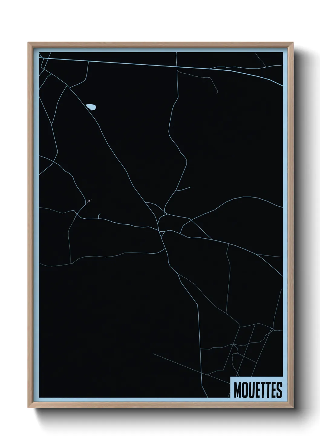 Une affiche de carte sur Mouettes