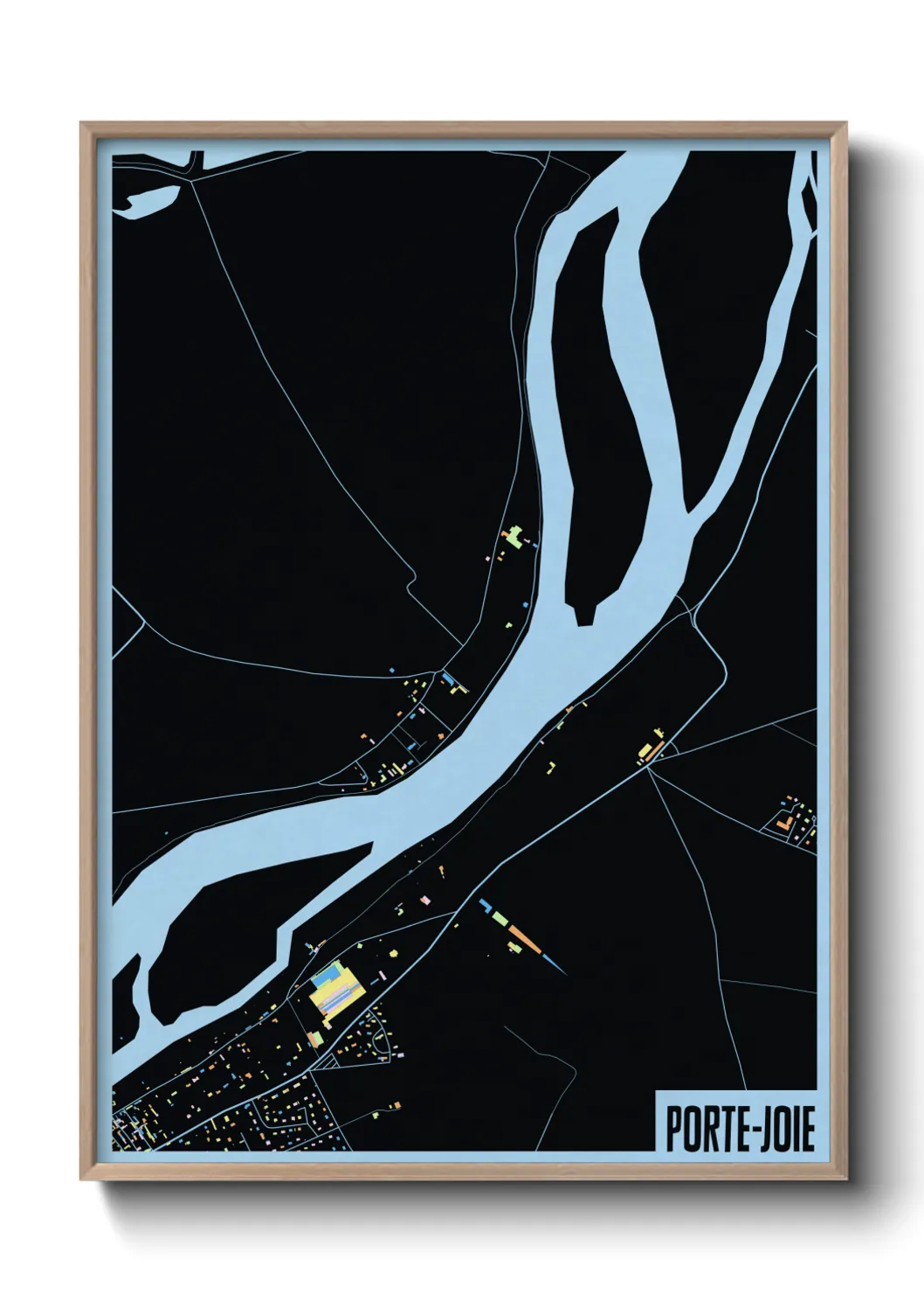 Une affiche de carte sur Porte-Joie