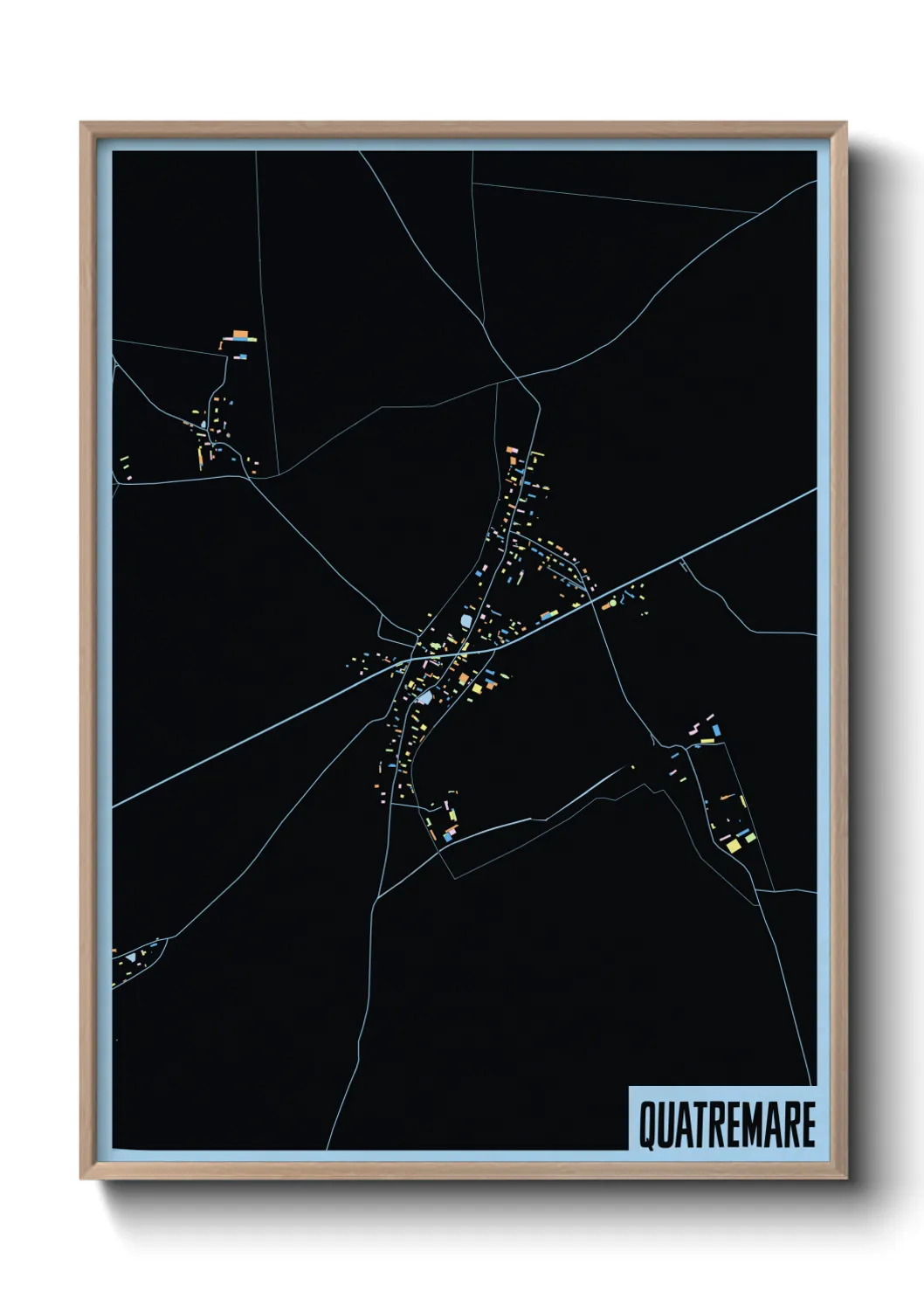 Une affiche de carte sur Quatremare