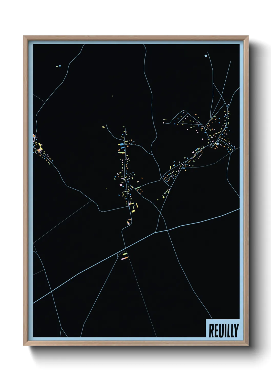 Une affiche de carte sur Reuilly