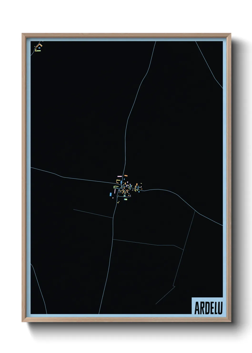 Une affiche de carte sur Ardelu