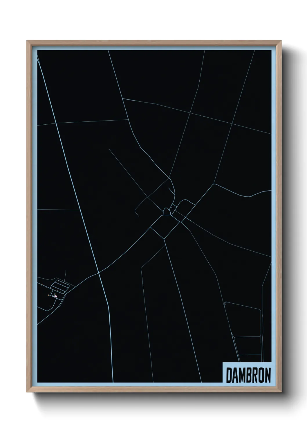 Une affiche de carte sur Dambron