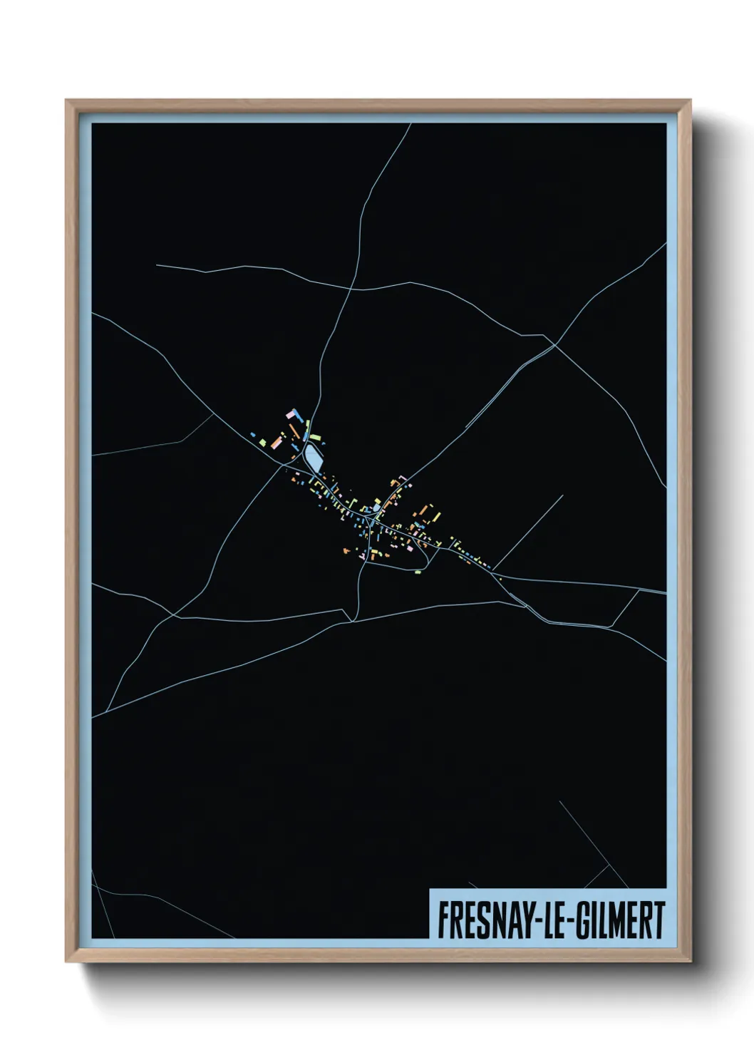 Un poster carteFresnay-le-Gilmert