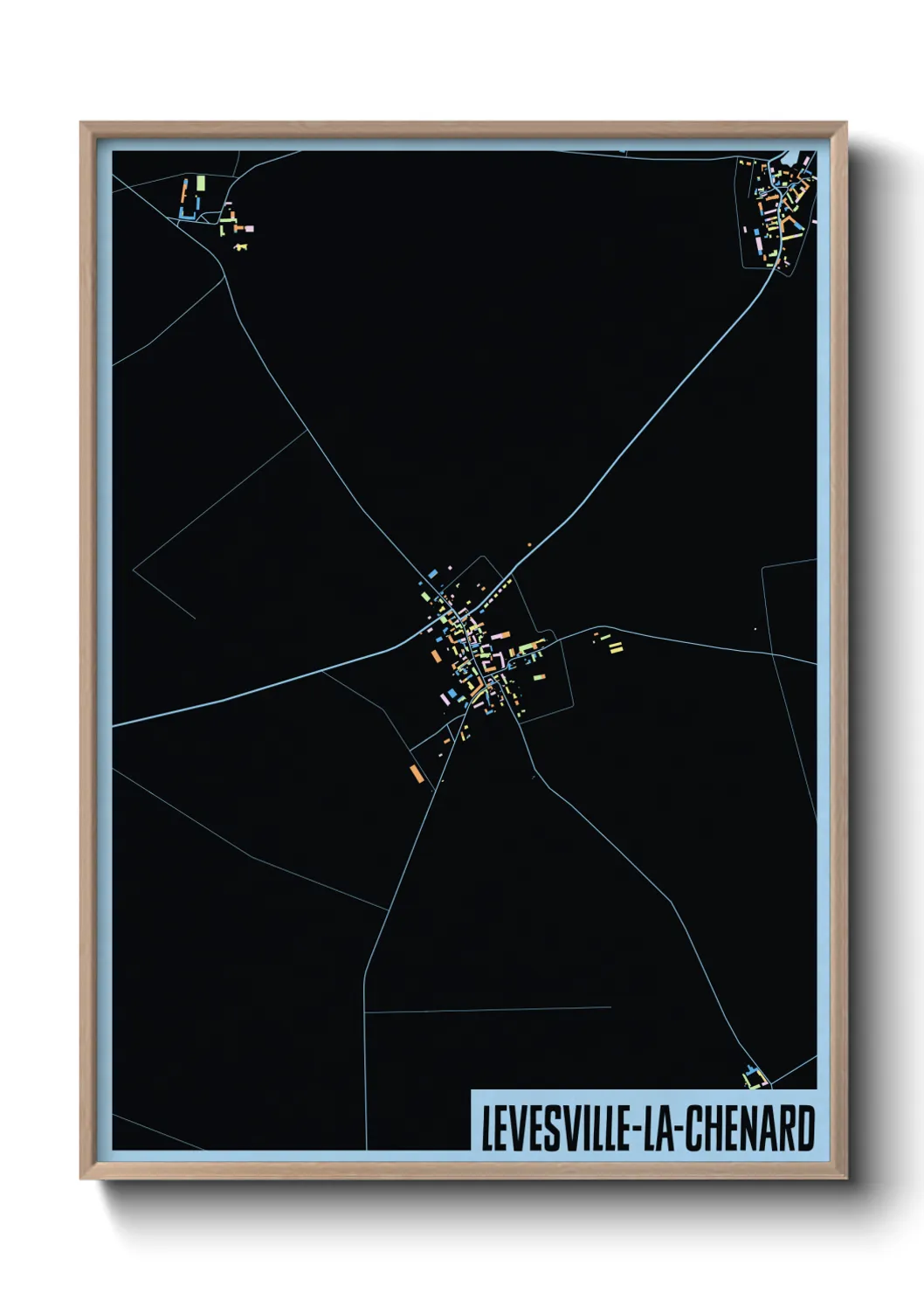 Un poster carteLevesville-la-Chenard