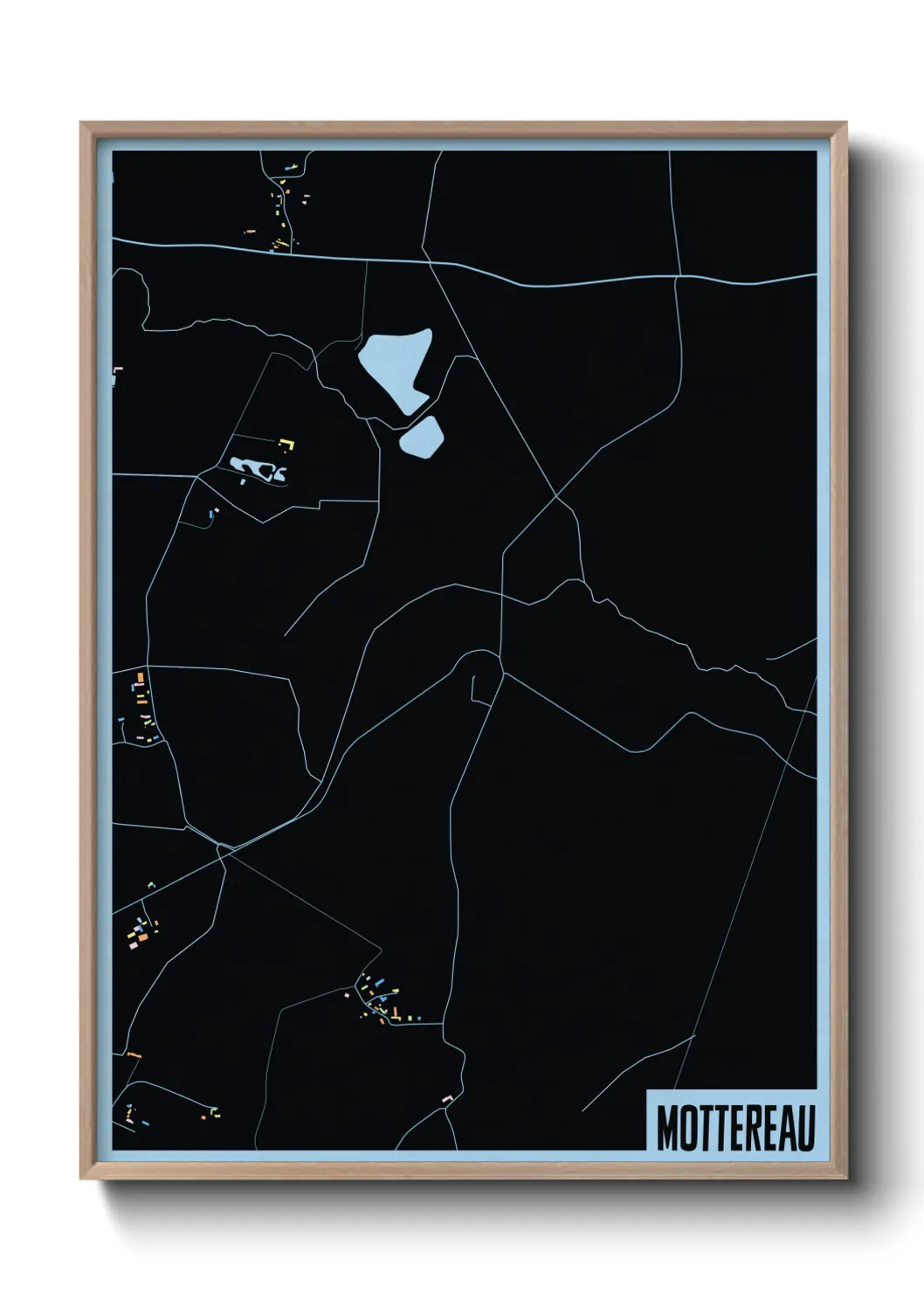 Une affiche de carte sur Mottereau