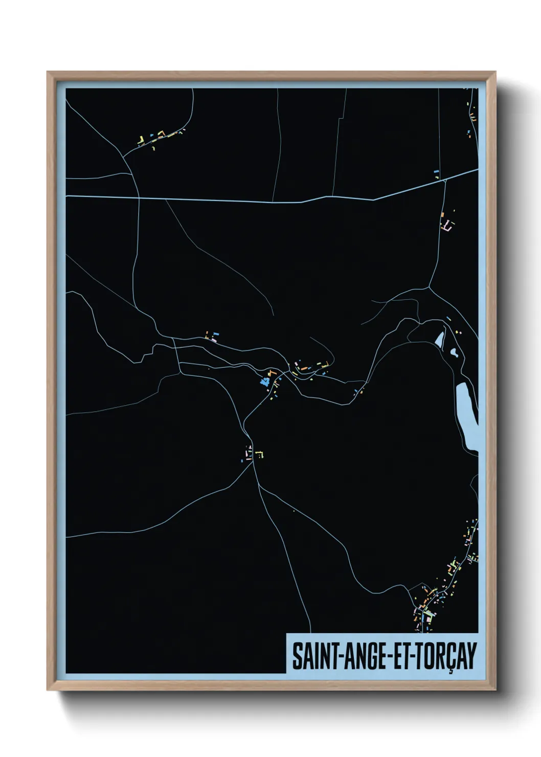 Un poster carteSaint-Ange-et-Torçay