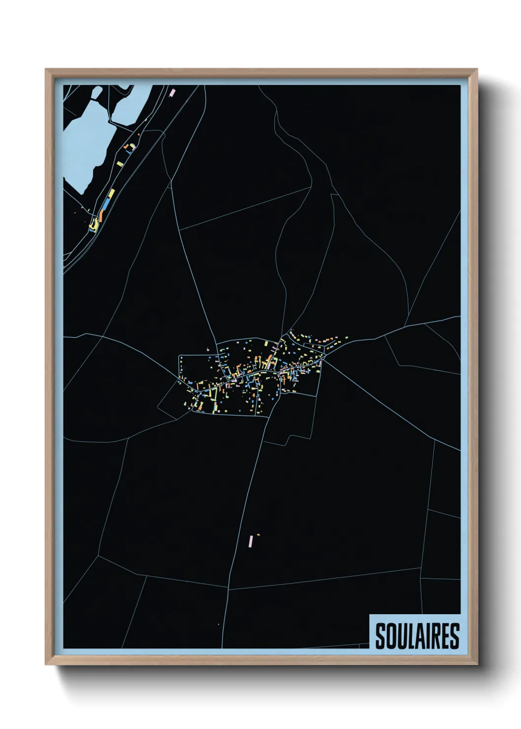 Une affiche de carte sur Soulaires