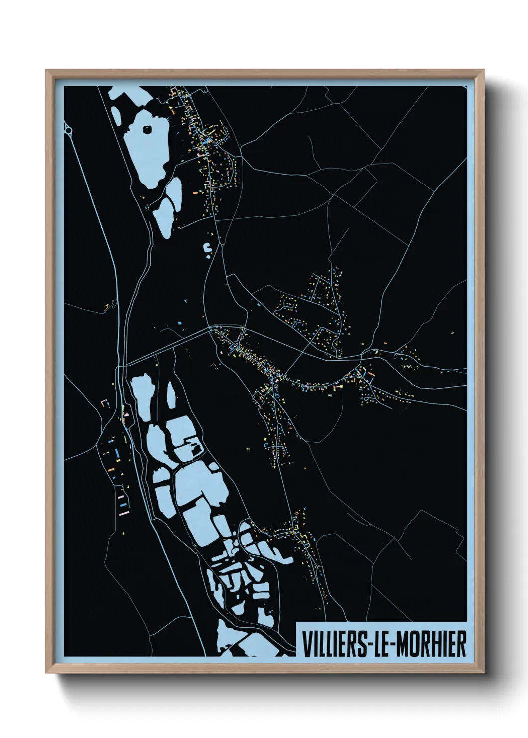 Un poster carteVilliers-le-Morhier