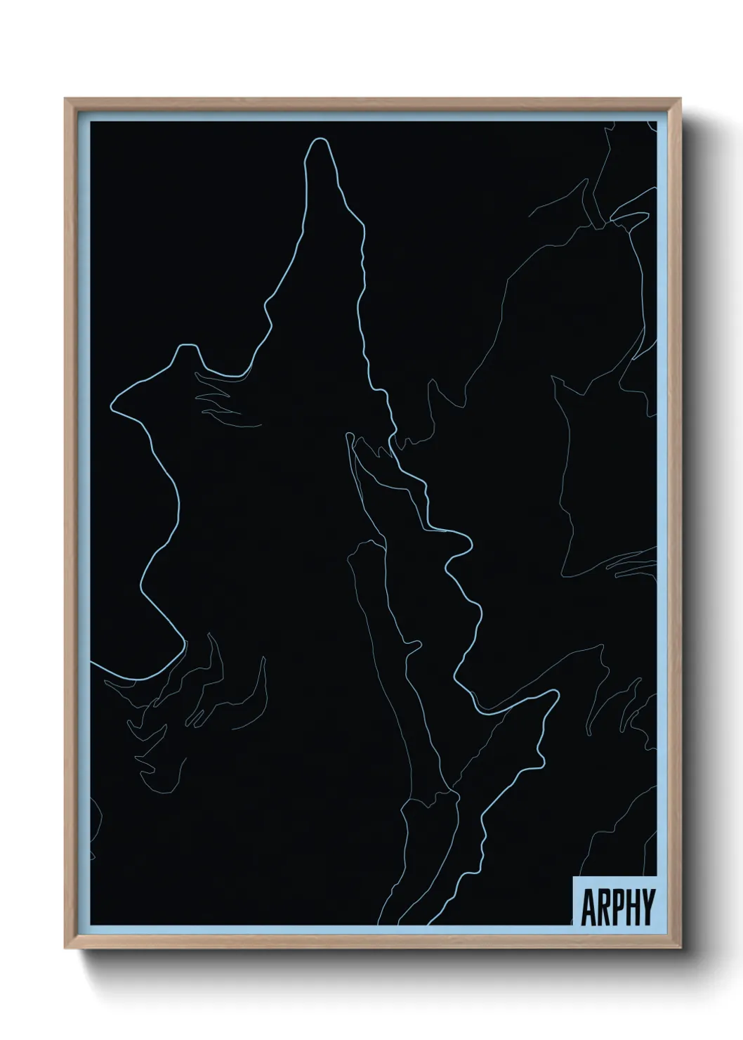 Une affiche de carte sur Arphy