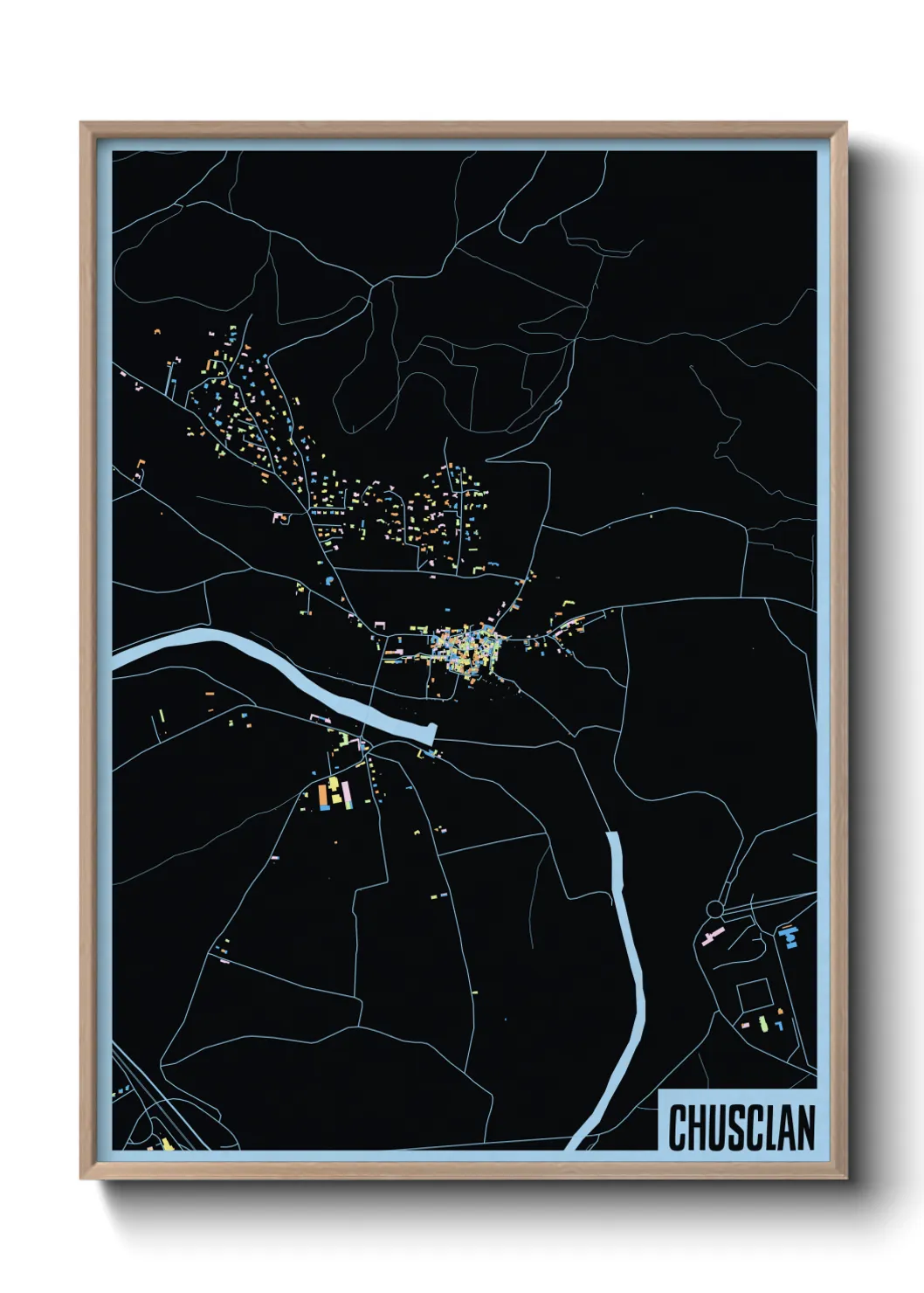 Une affiche de carte sur Chusclan