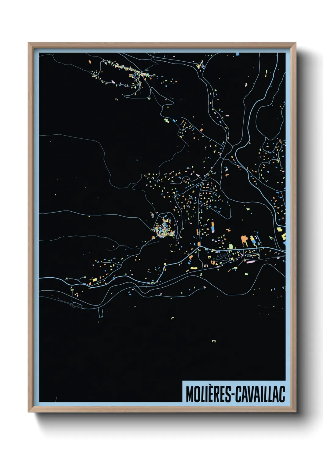 Un poster carteMolières-Cavaillac