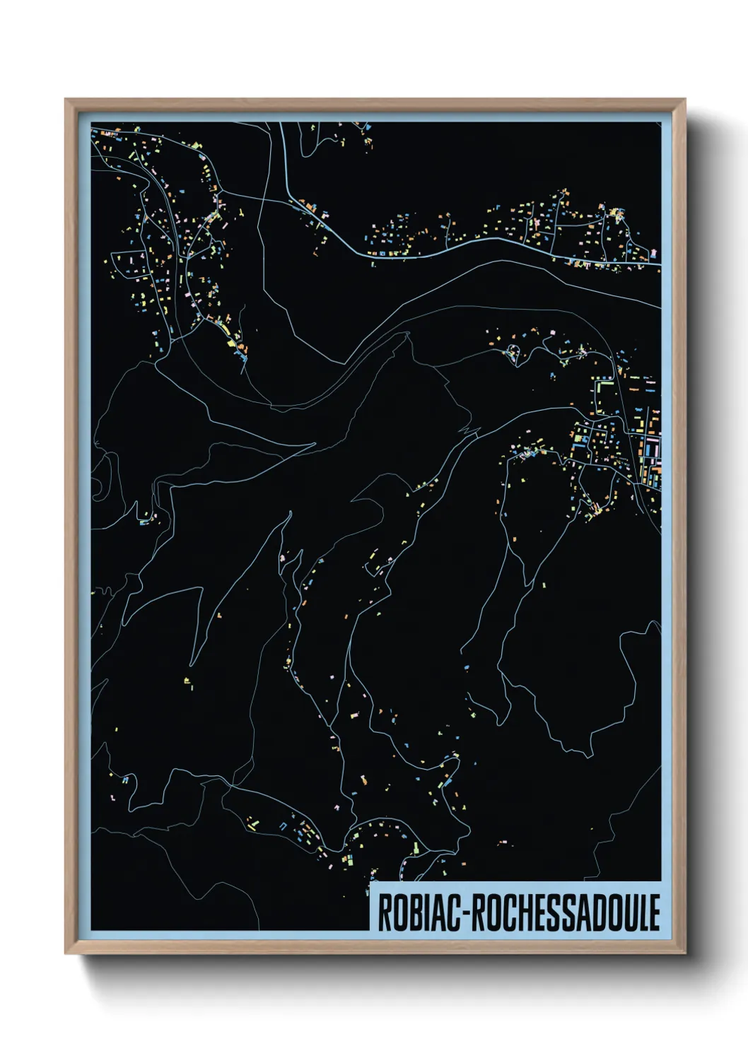 Un poster carteRobiac-Rochessadoule
