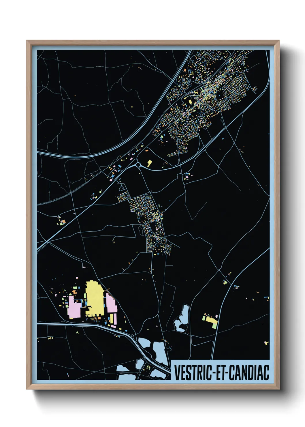 Un poster carteVestric-et-Candiac