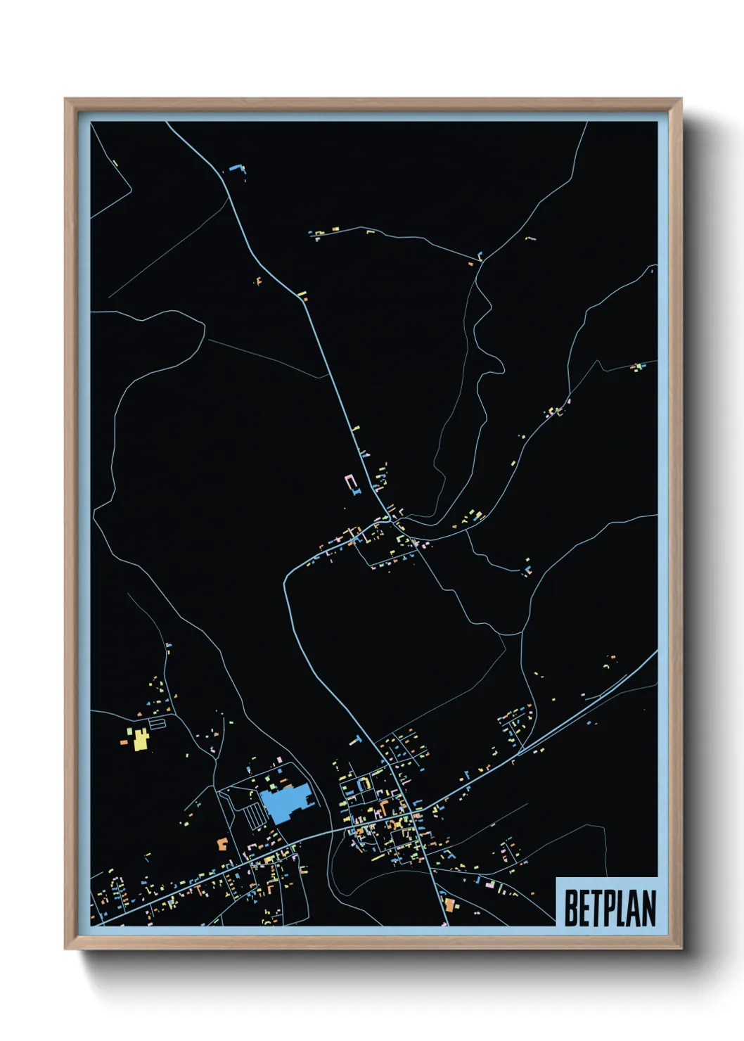 Une affiche de carte sur Betplan