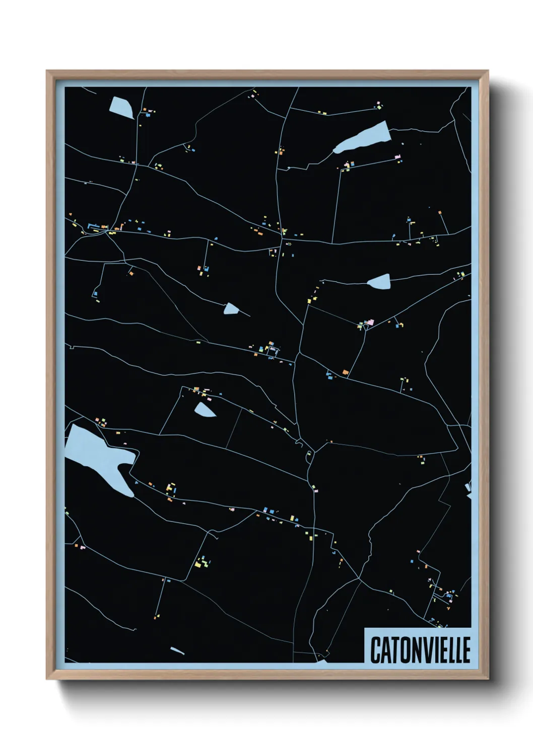 Une affiche de carte sur Catonvielle