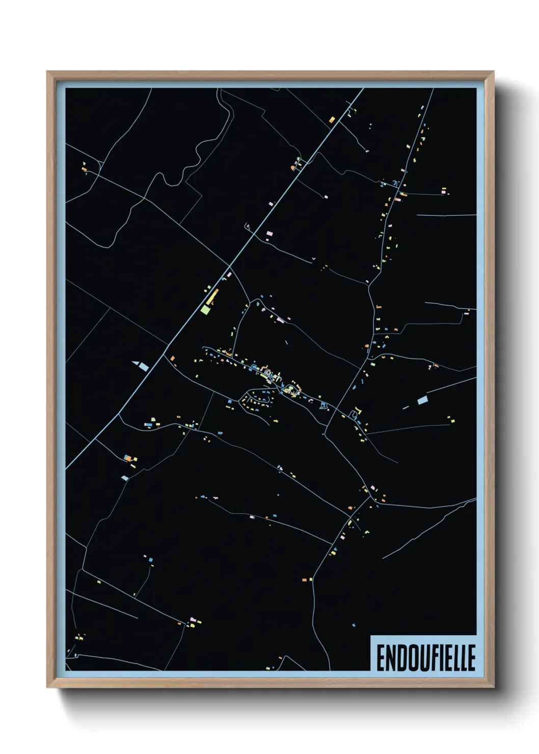 Une affiche de carte sur Endoufielle