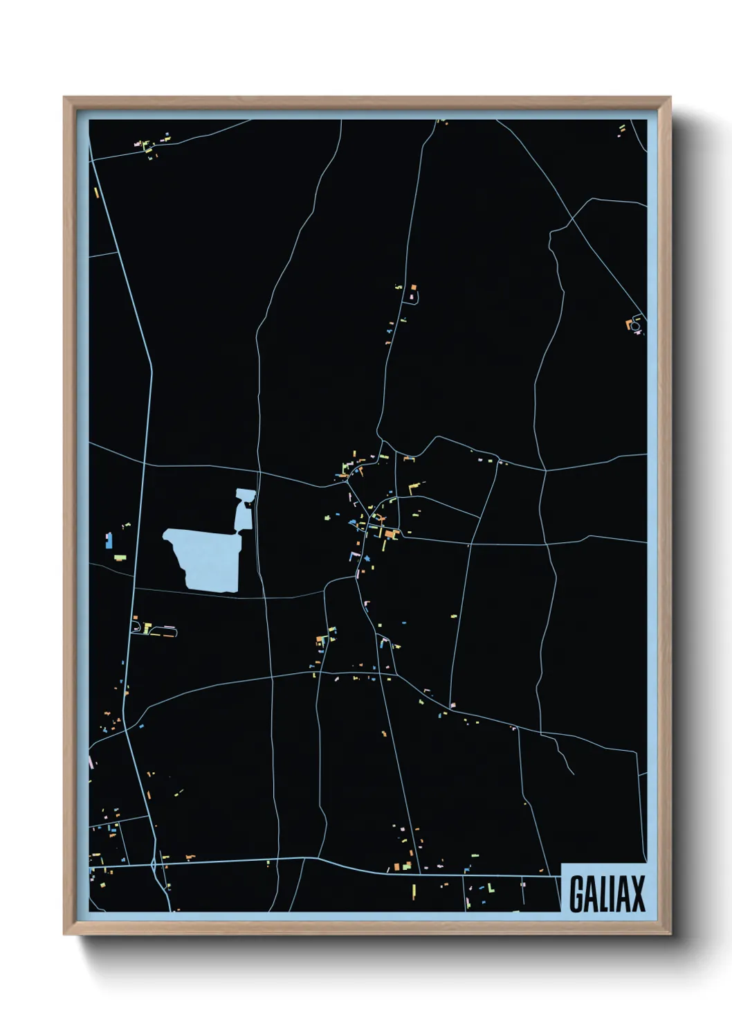 Une affiche de carte sur Galiax