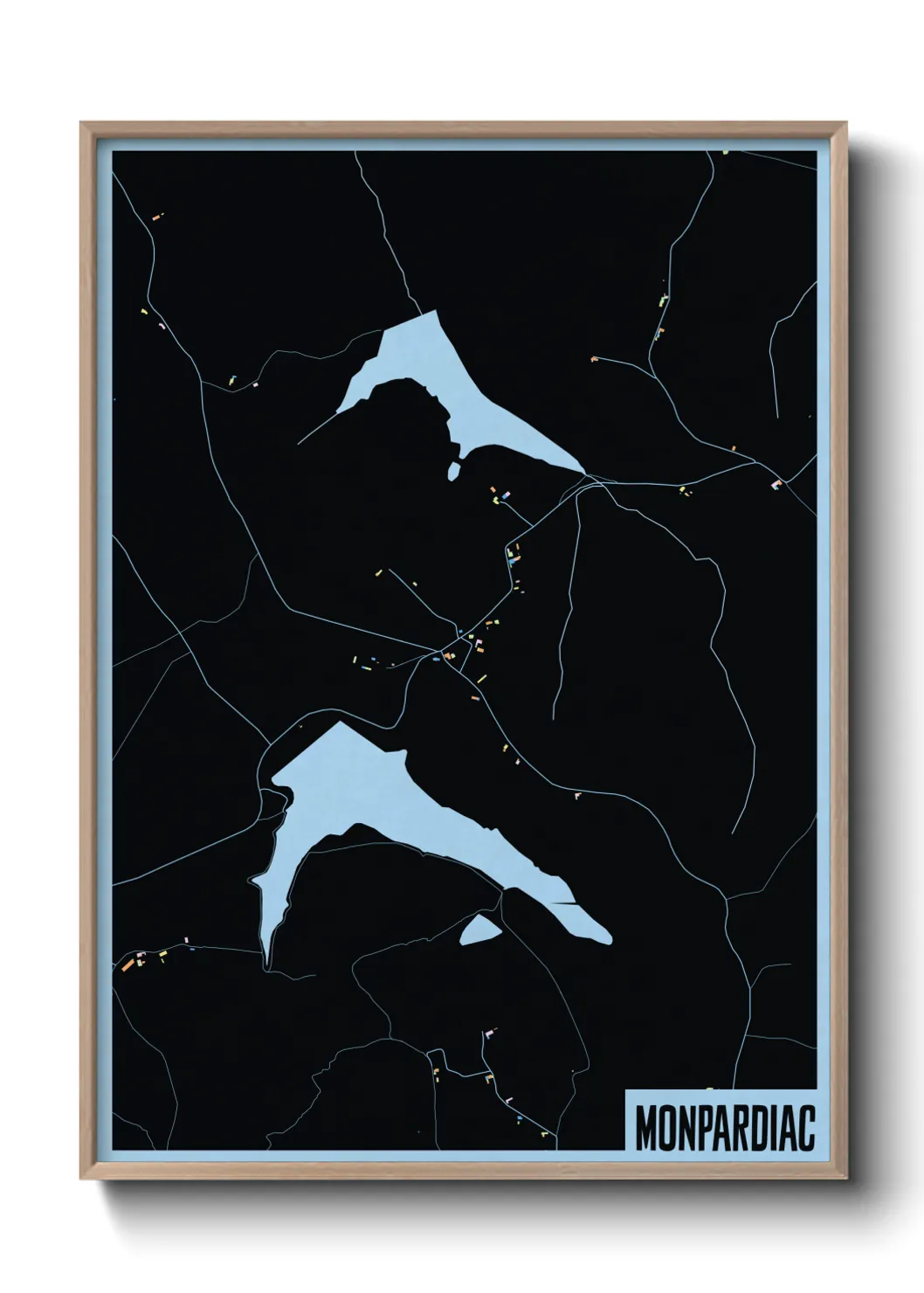 Une affiche de carte sur Monpardiac