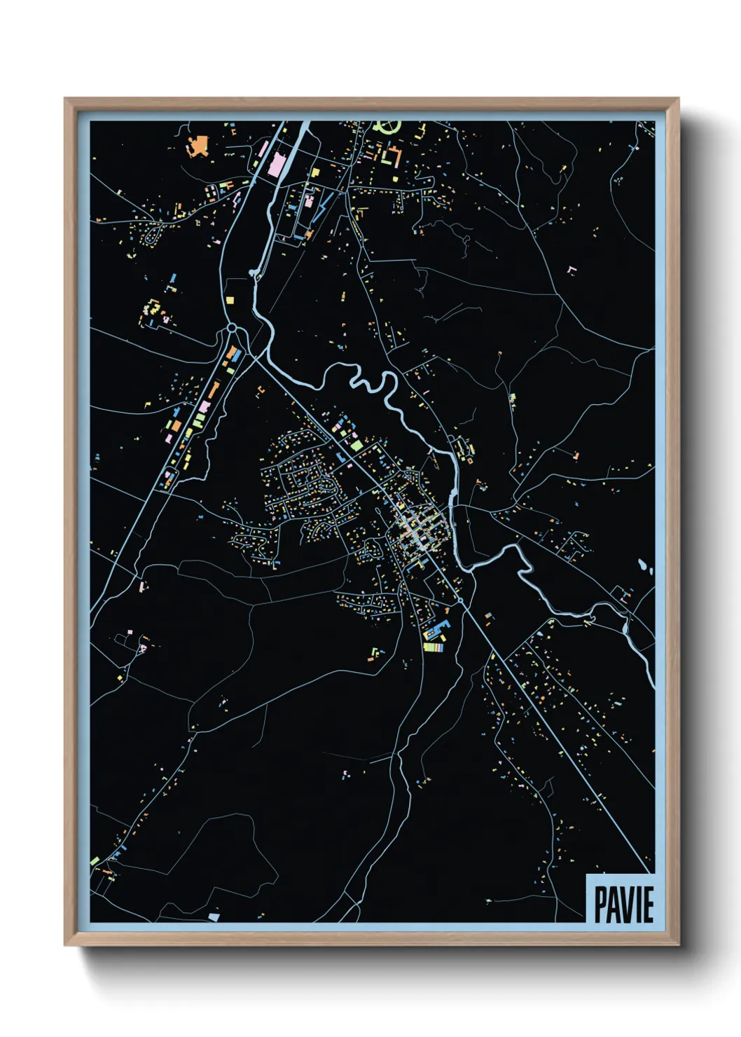 Un poster cartePavie