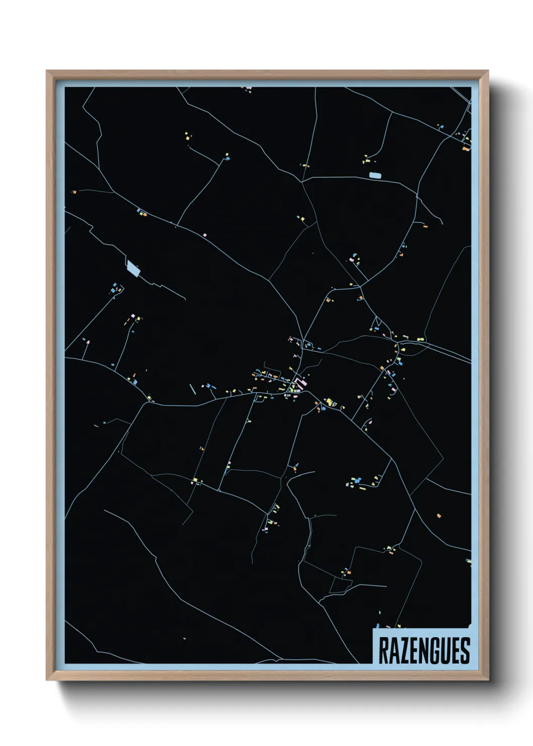 Une affiche de carte sur Razengues