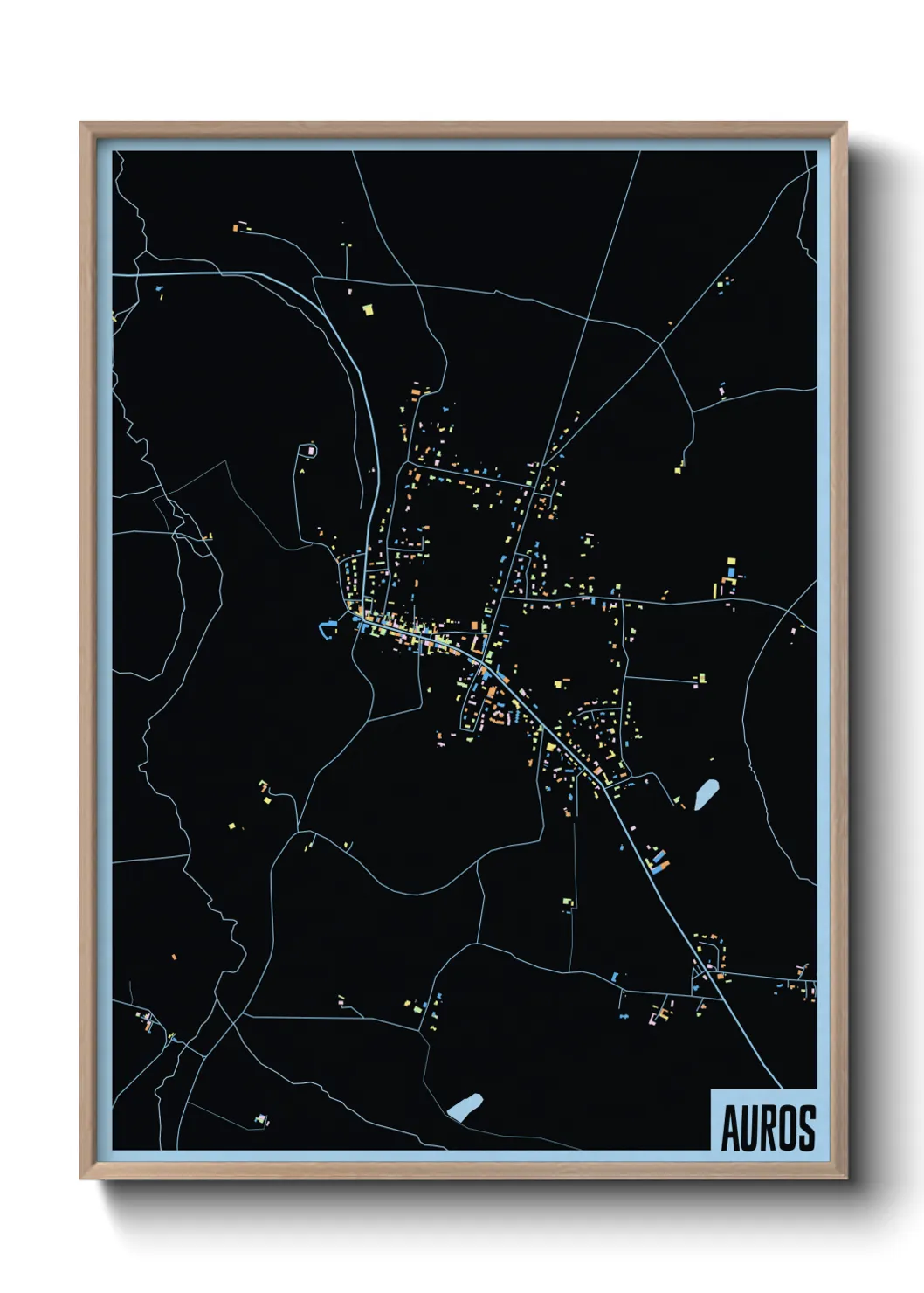 Une affiche de carte sur Auros