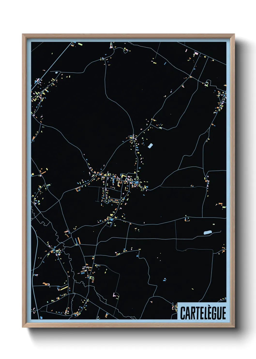 Une affiche de carte sur Cartelègue
