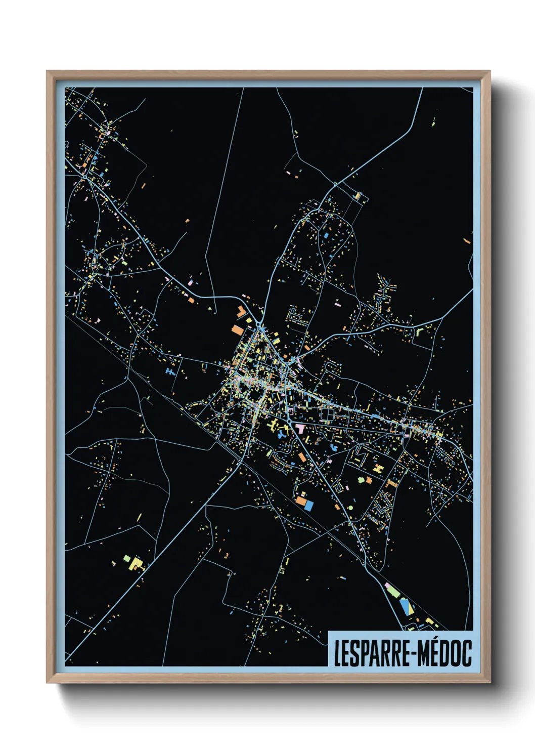 Un poster carteLesparre-Médoc