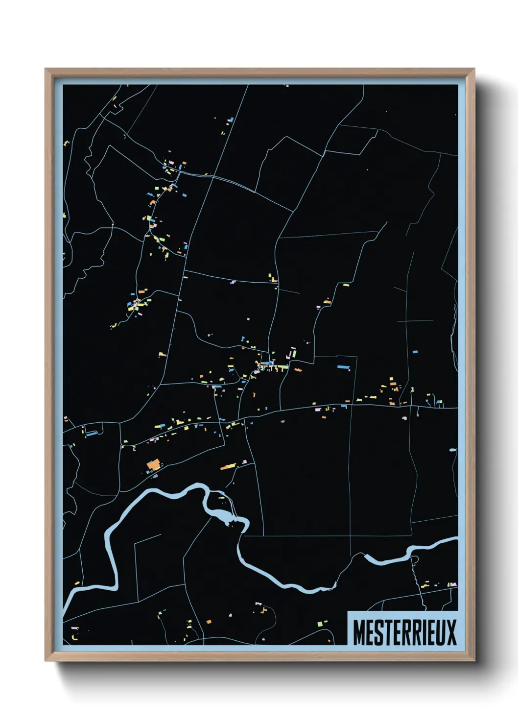 Une affiche de carte sur Mesterrieux