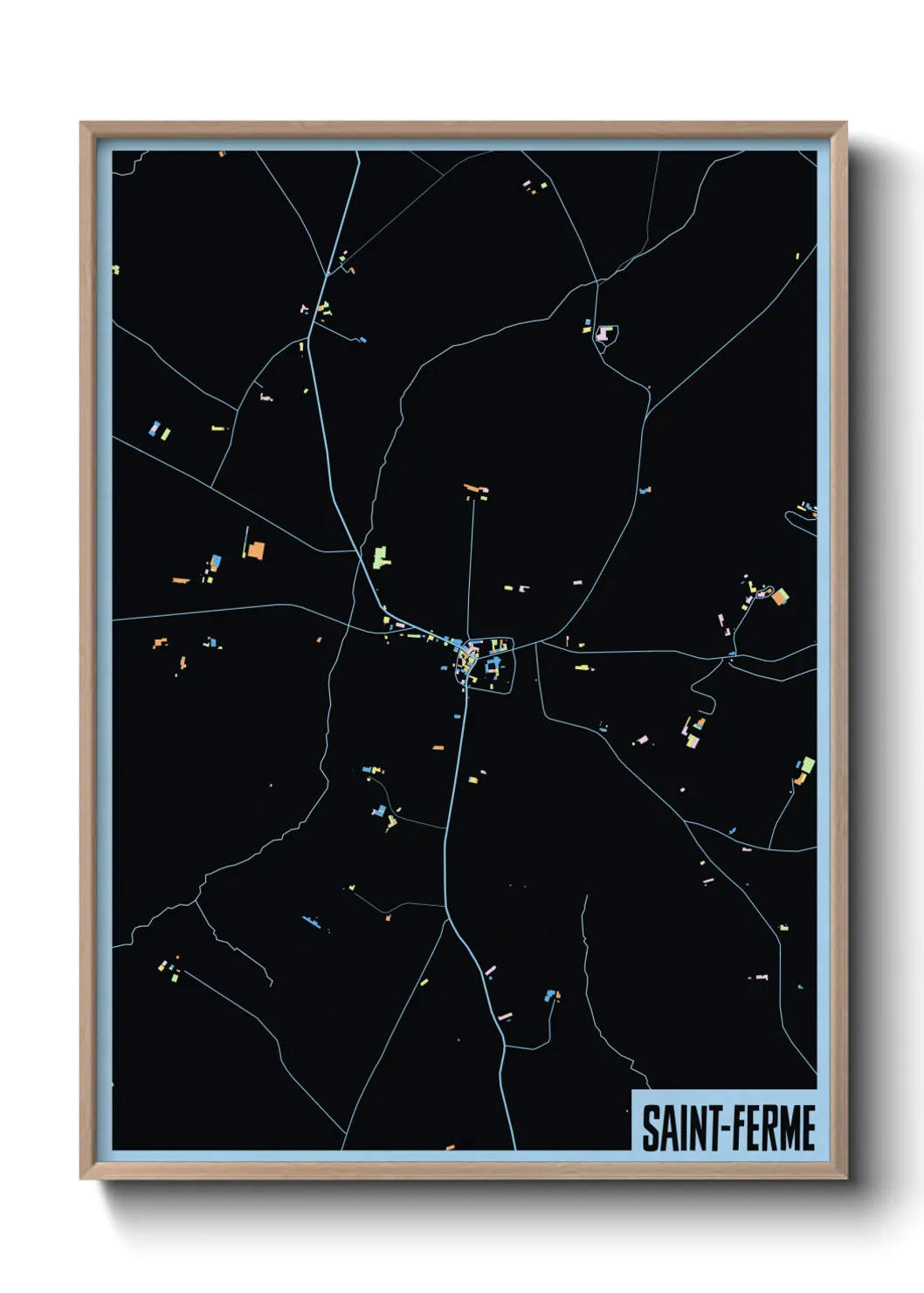 Un poster carteSaint-Ferme