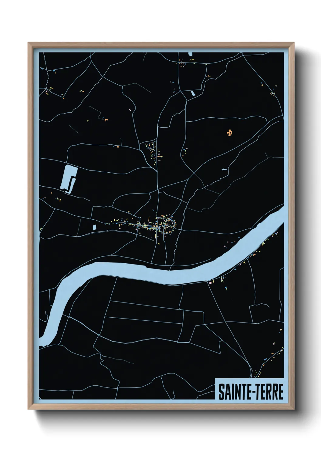 Un poster carteSainte-Terre
