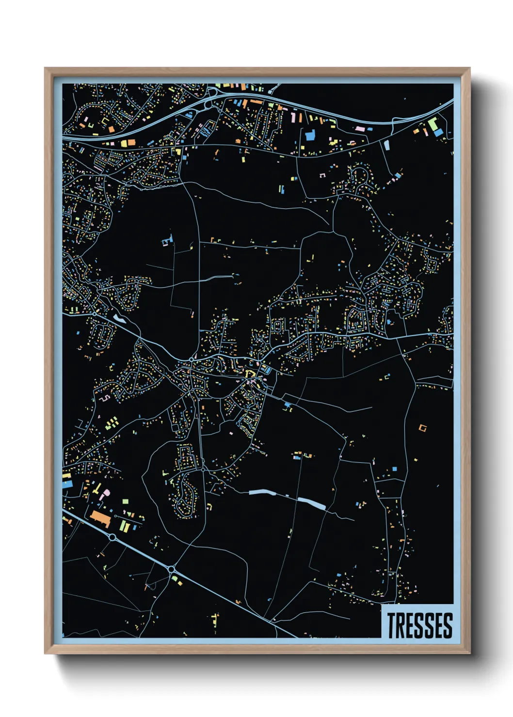 Une affiche de carte sur Tresses